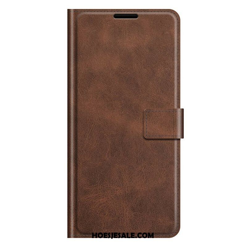 Leren Hoesje voor iPhone 13 Pro Max Slank Extreem Leereffect