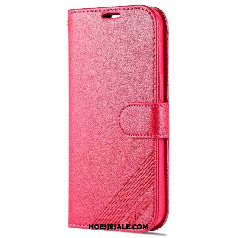 Leren Hoesje voor iPhone 14 Azns Leerstyling