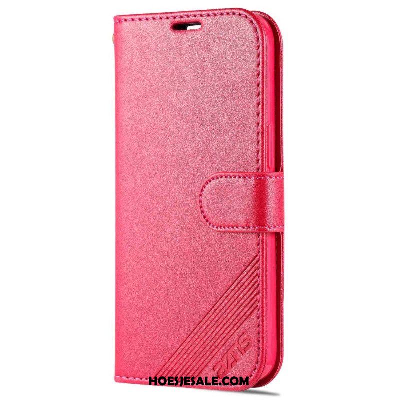 Leren Hoesje voor iPhone 14 Azns Leerstyling