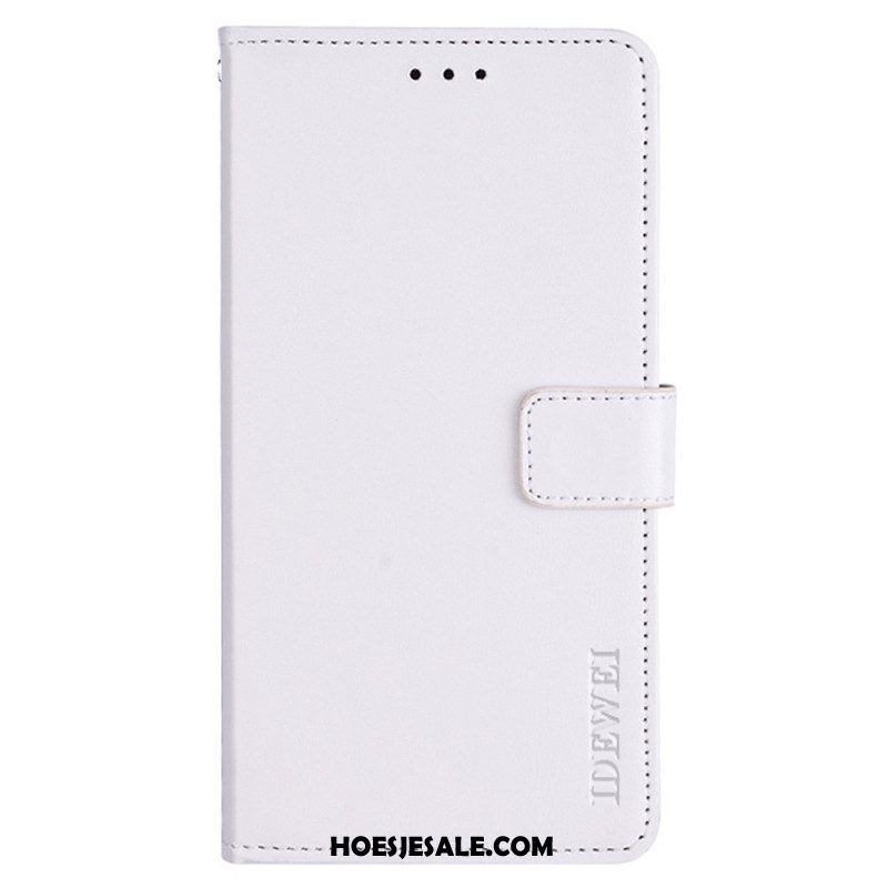 Leren Hoesje voor iPhone 14 Plus Imitatieleer Idewei