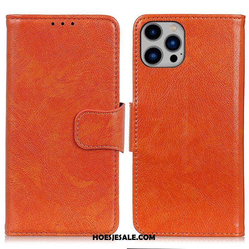 Leren Hoesje voor iPhone 14 Plus Splitnappaleer