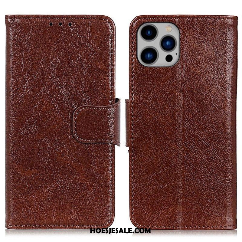 Leren Hoesje voor iPhone 14 Plus Splitnappaleer