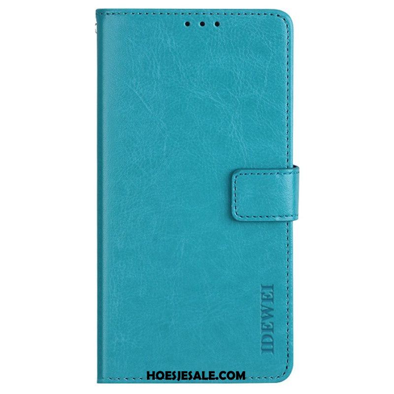 Leren Hoesje voor iPhone 14 Pro Max Imitatieleer Idewei