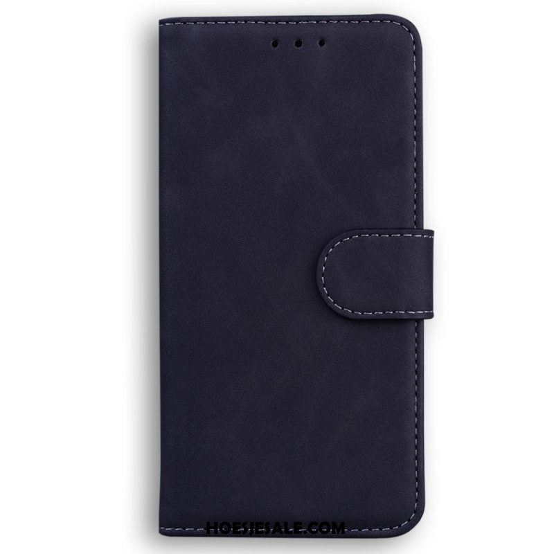 Leren Hoesje voor iPhone 15 Plus Zacht Leerstijl