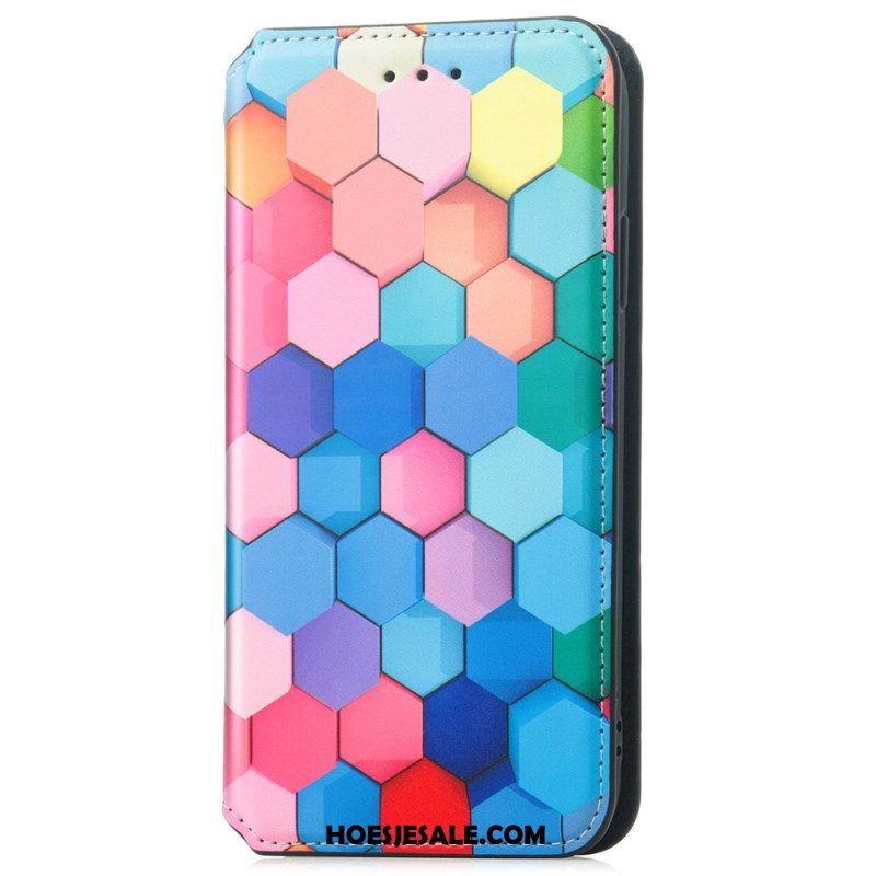 Leren Hoesje voor iPhone 15 Pro Caseneo-grafiek