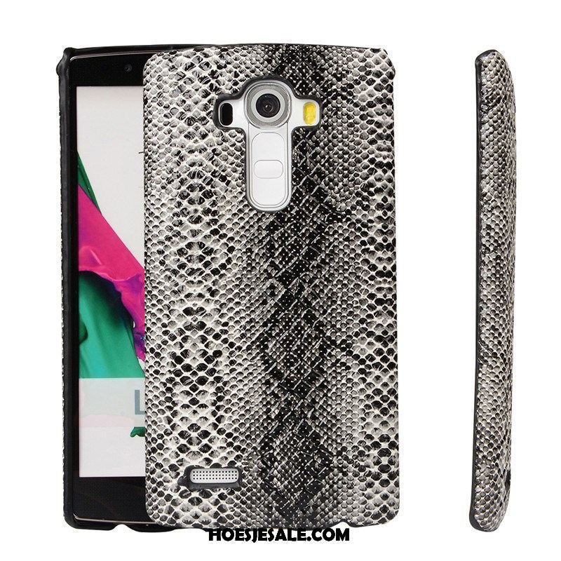 Lg G4 Hoesje Bescherming Kunstleer Mobiele Telefoon Fiber Hoes Goedkoop