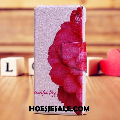 Lg G4 Hoesje Hoes Mobiele Telefoon Bescherming Blauw Leren Etui Korting