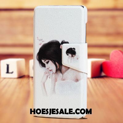 Lg G4 Hoesje Hoes Mobiele Telefoon Bescherming Blauw Leren Etui Korting