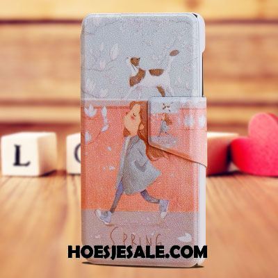 Lg G4 Hoesje Hoes Mobiele Telefoon Bescherming Blauw Leren Etui Korting