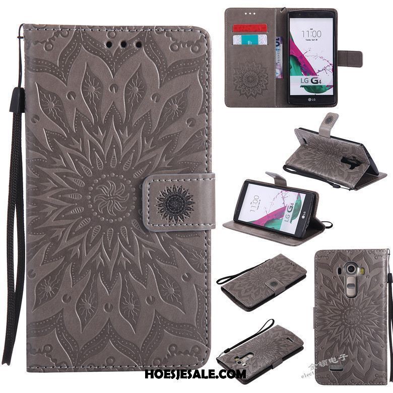 Lg G4 Hoesje Ondersteuning Leren Etui Bescherming Hoes Anti-fall Sale