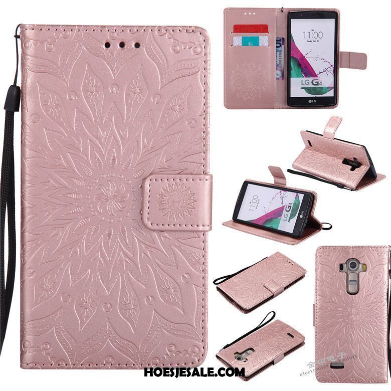 Lg G4 Hoesje Ondersteuning Leren Etui Bescherming Hoes Anti-fall Sale