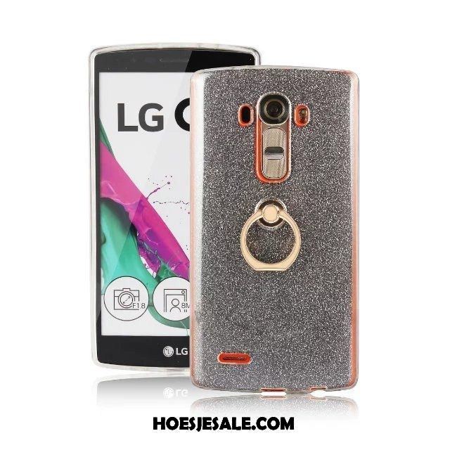 Lg G4 Hoesje Ondersteuning Roze Hoes Goud Klittenband Goedkoop