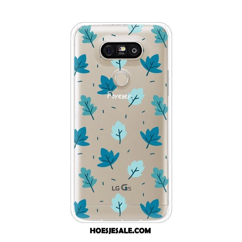 Lg G5 Hoesje Pas Siliconen Blauw Hanger Anti-fall Goedkoop