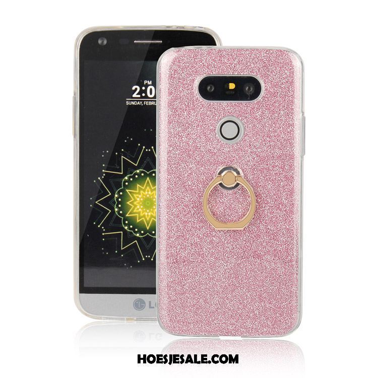 Lg G6 Hoesje Anti-fall Hoes Ring Roze All Inclusive Kopen