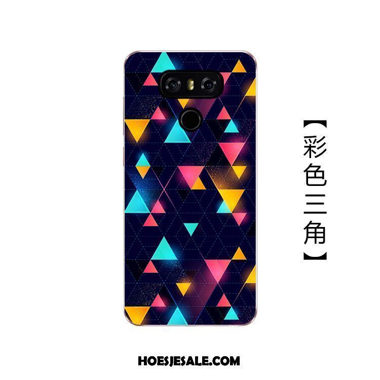 Lg G6 Hoesje Gekleurde Siliconen Zacht Mobiele Telefoon Geometrie Goedkoop