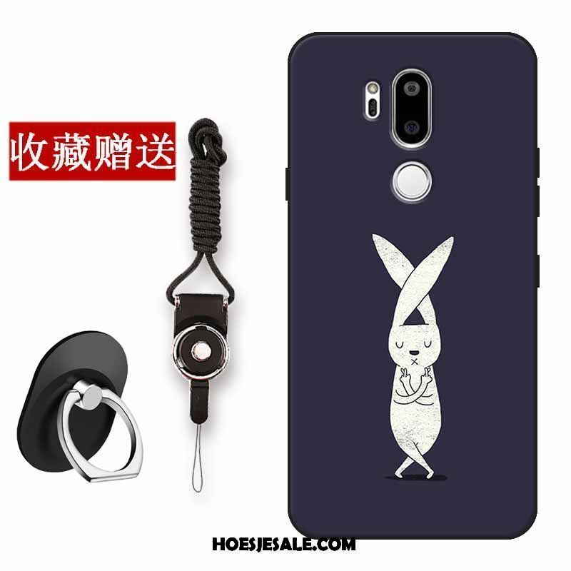 Lg G7 Thinq Hoesje Persoonlijk Blauw Hoes Anti-fall Zacht Korting