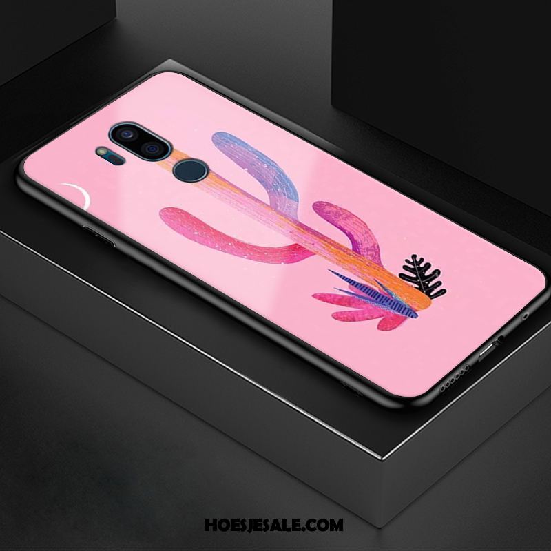 Lg G7 Thinq Hoesje Roze Anti-fall Hard Kunst All Inclusive Korting