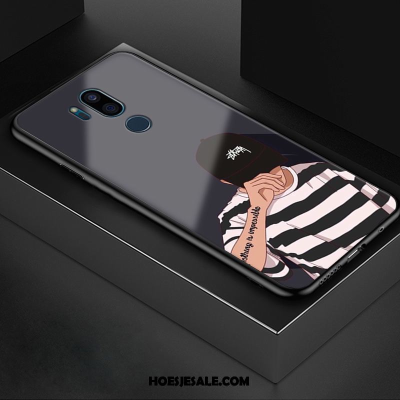 Lg G7 Thinq Hoesje Roze Anti-fall Hard Kunst All Inclusive Korting