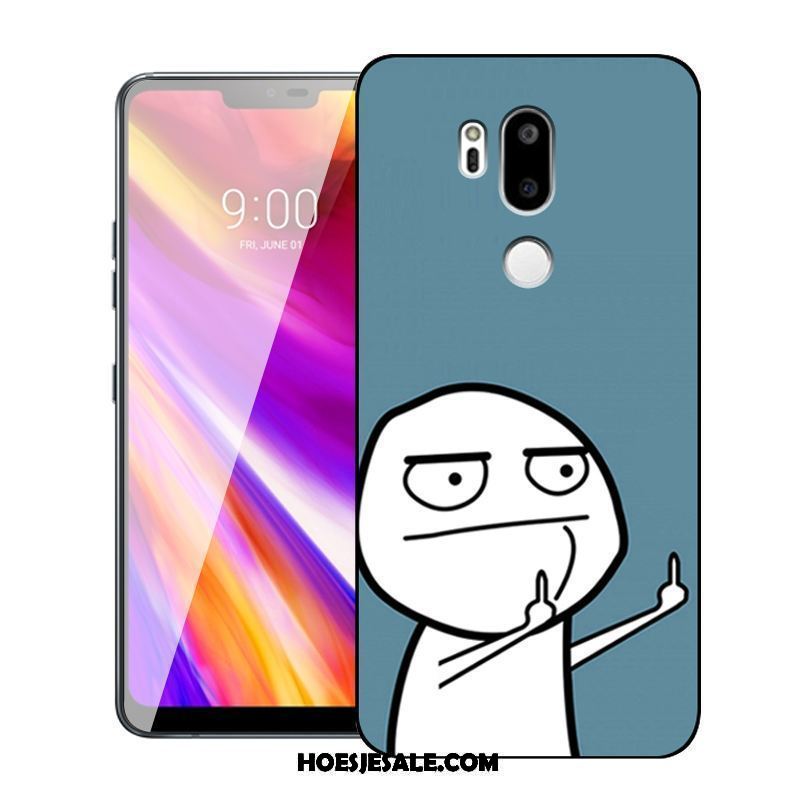 Lg G7 Thinq Hoesje Spotprent Groen Scheppend Siliconen Anti-fall Kopen