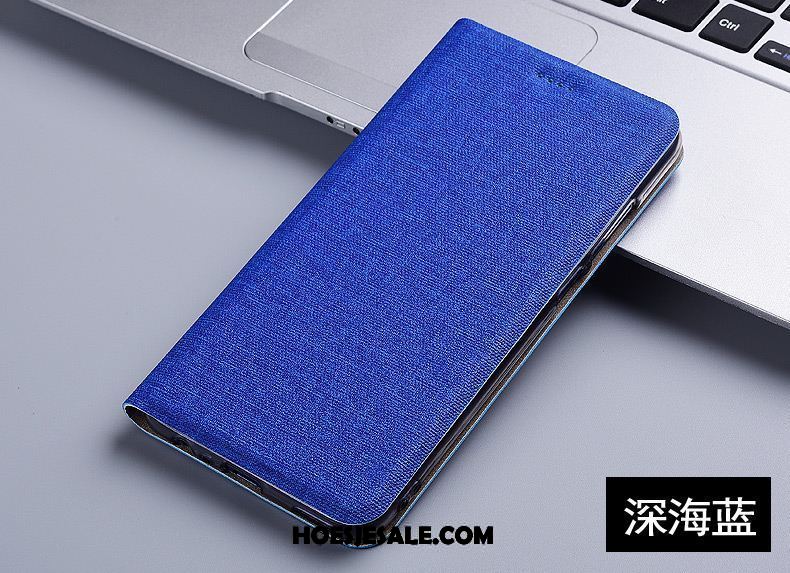 Lg K11 Hoesje Folio Leren Etui Mobiele Telefoon Bescherming Blauw Sale