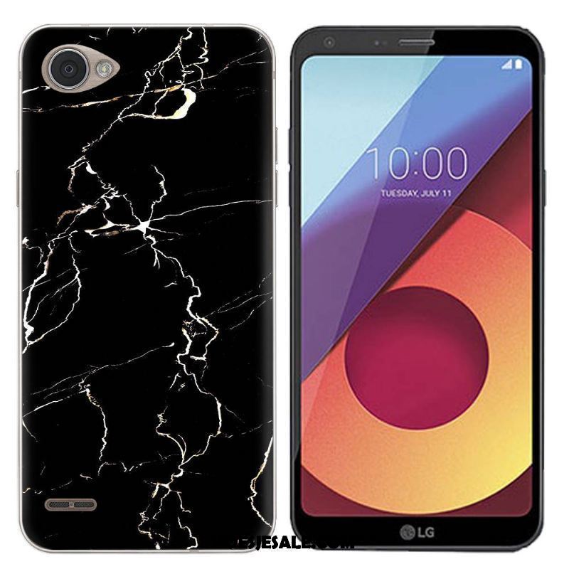 Lg Q6 Hoesje Hoes Grote Siliconen Geschilderd Roze