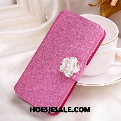 Lg Q6 Hoesje Hoes Roze Mobiele Telefoon Anti-fall Leren Etui Goedkoop