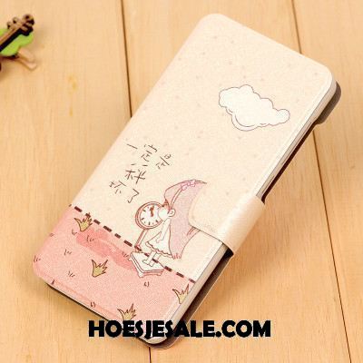 Lg Q6 Hoesje Hoes Roze Mobiele Telefoon Anti-fall Leren Etui Goedkoop