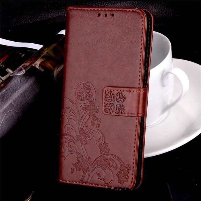 Lg Q6 Hoesje Rood Folio Leren Etui Portemonnee Mobiele Telefoon Sale