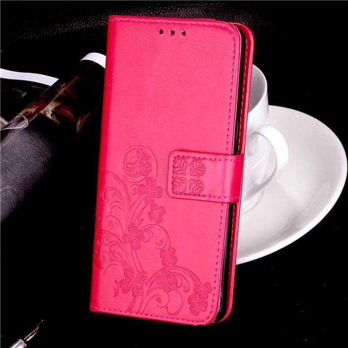 Lg Q6 Hoesje Rood Folio Leren Etui Portemonnee Mobiele Telefoon Sale