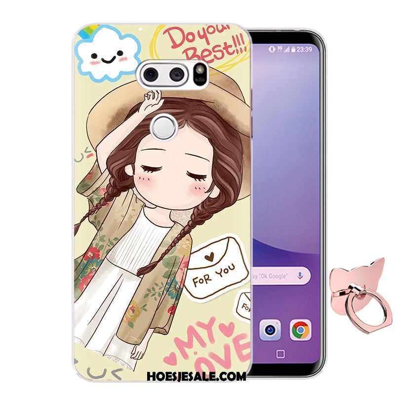 Lg V30 Hoesje Anti-fall Hoes Spotprent Zacht Siliconen Sale