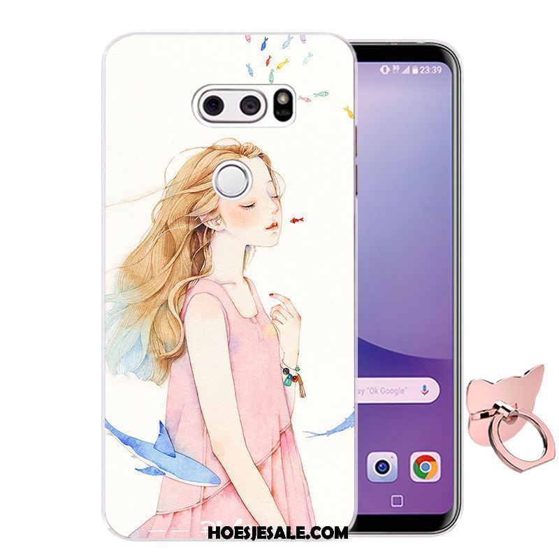 Lg V30 Hoesje Anti-fall Hoes Spotprent Zacht Siliconen Sale