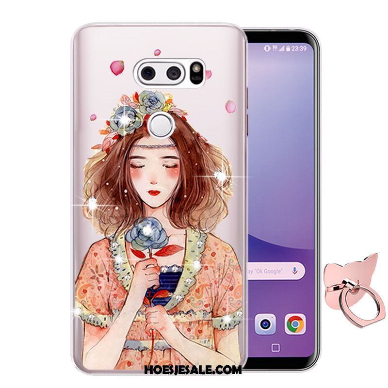 Lg V30 Hoesje Anti-fall Hoes Spotprent Zacht Siliconen Sale