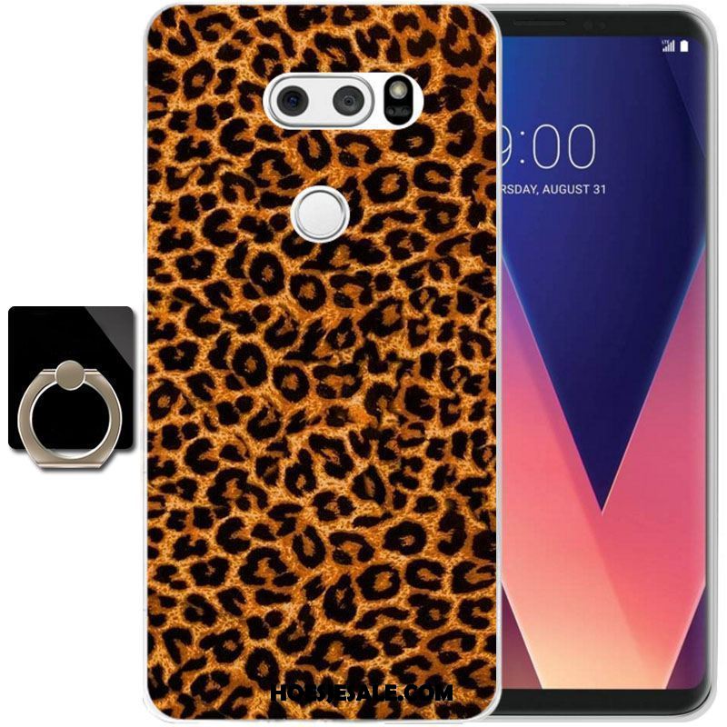 Lg V30 Hoesje Doorzichtig Zacht All Inclusive Geel Hoes Online