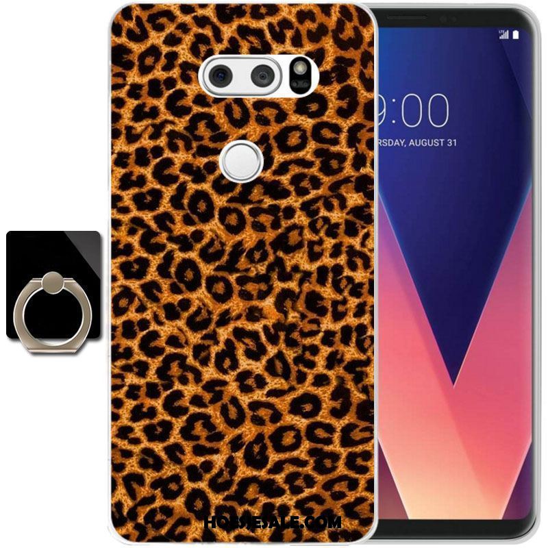 Lg V30 Hoesje Doorzichtig Zacht All Inclusive Geel Hoes Online