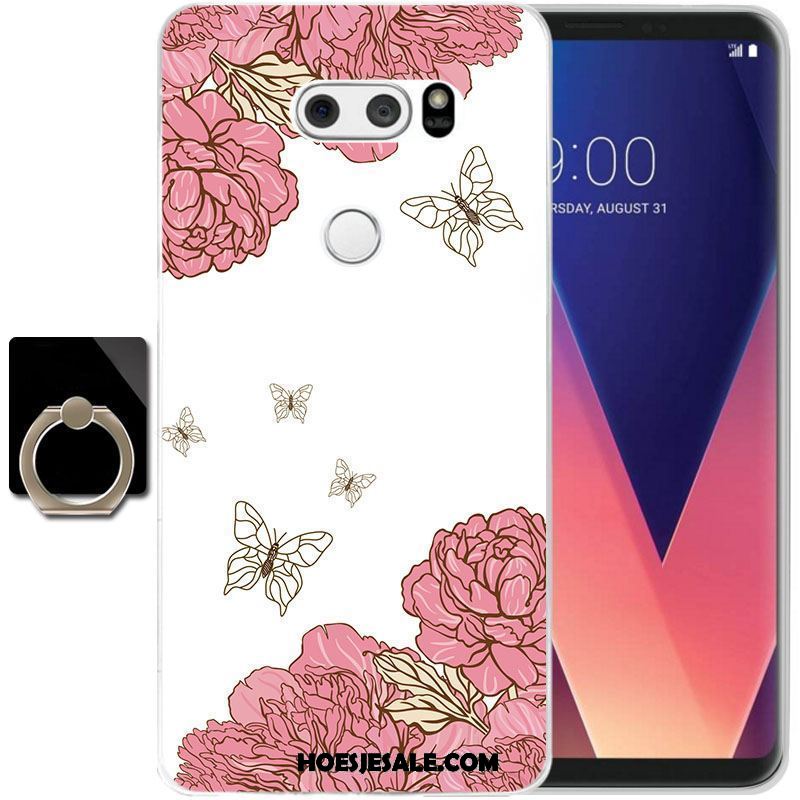 Lg V30 Hoesje Doorzichtig Zacht All Inclusive Geel Hoes Online