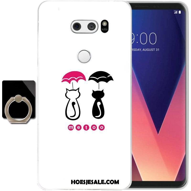 Lg V30 Hoesje Doorzichtig Zacht All Inclusive Geel Hoes Online