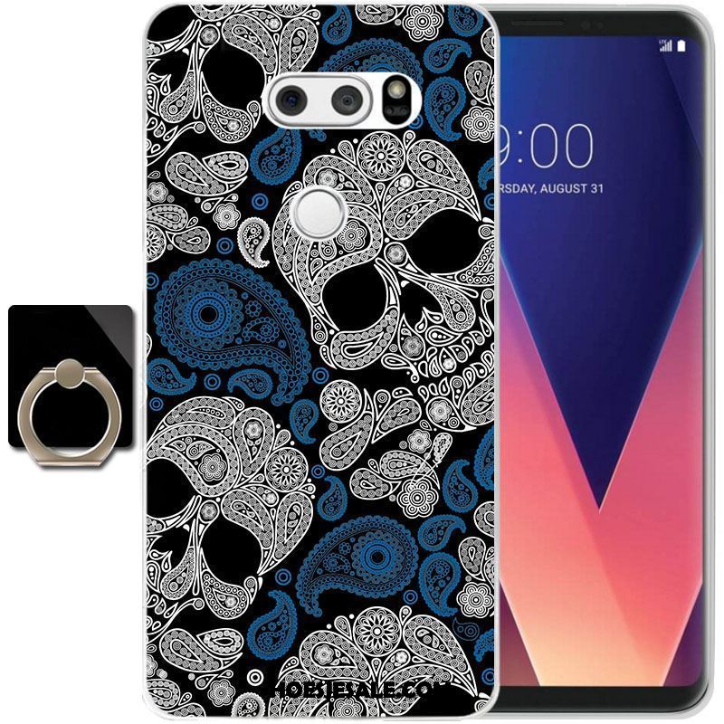 Lg V30 Hoesje Doorzichtig Zacht All Inclusive Geel Hoes Online