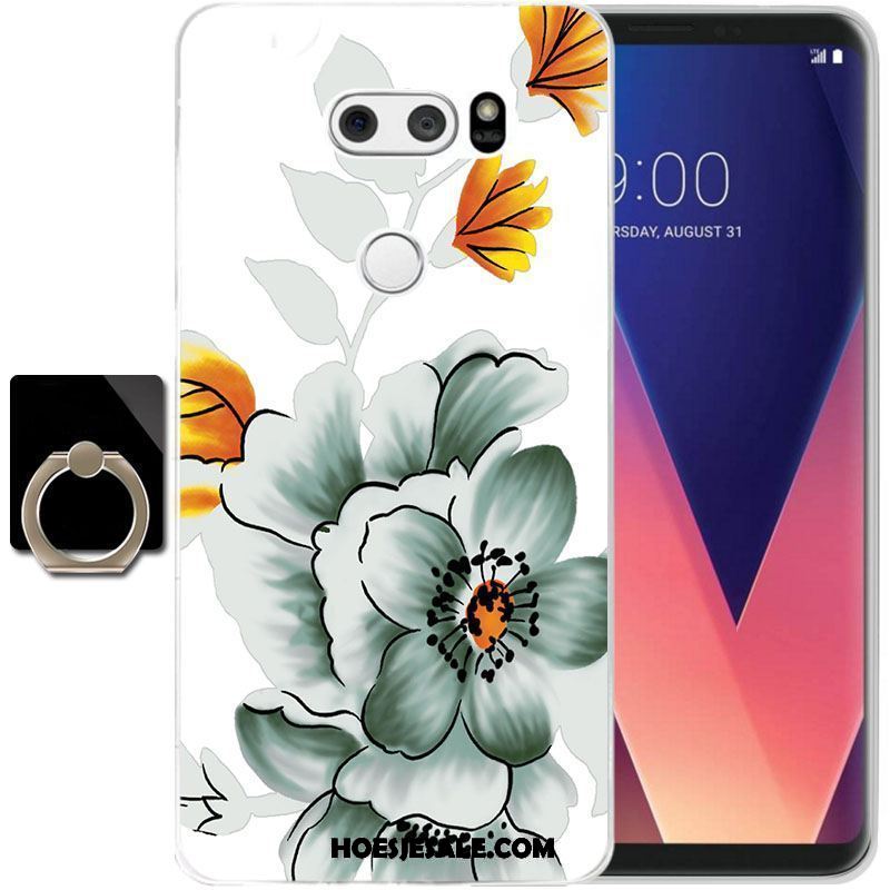 Lg V30 Hoesje Doorzichtig Zacht All Inclusive Geel Hoes Online