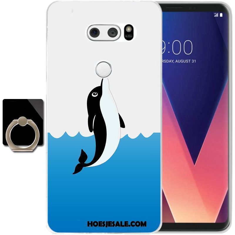 Lg V30 Hoesje Doorzichtig Zacht All Inclusive Geel Hoes Online