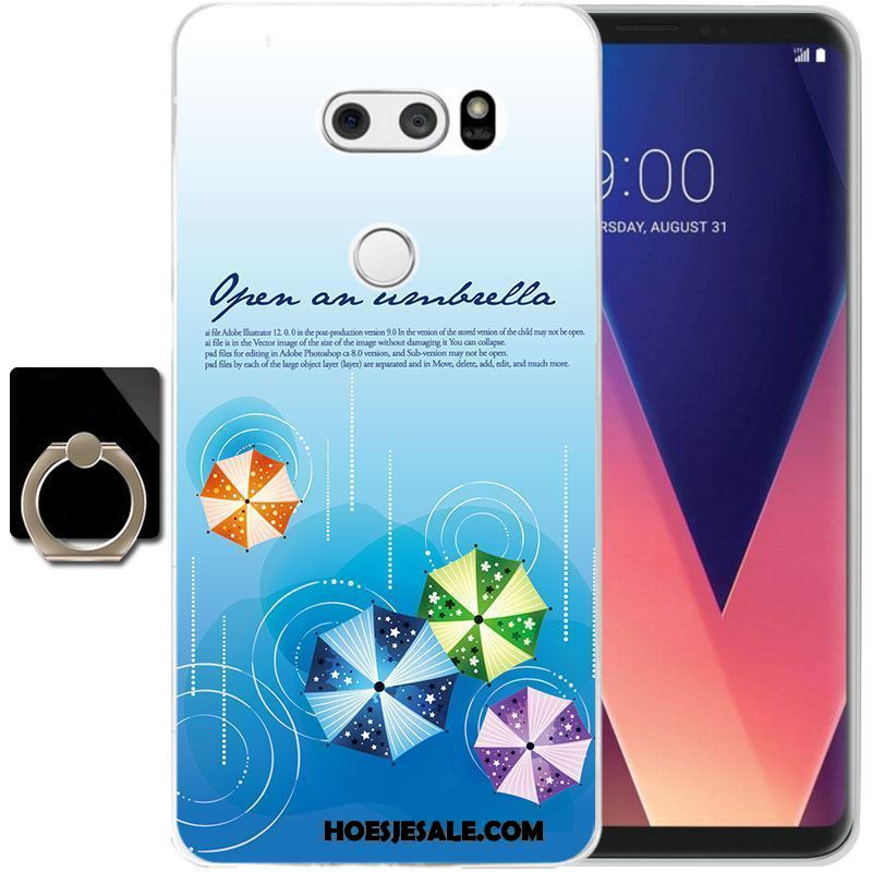 Lg V30 Hoesje Doorzichtig Zacht All Inclusive Geel Hoes Online