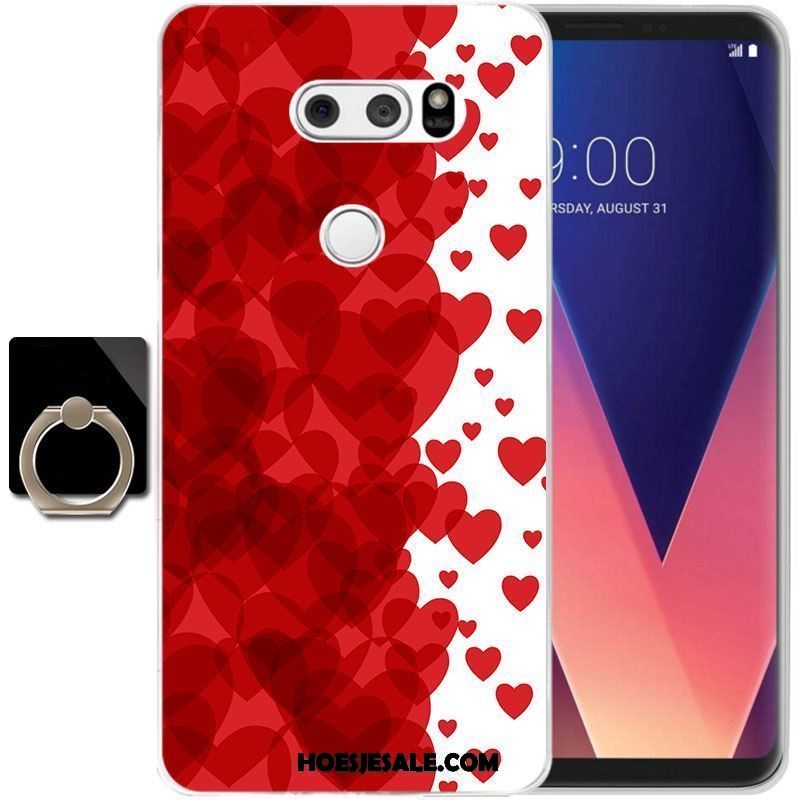 Lg V30 Hoesje Doorzichtig Zacht All Inclusive Geel Hoes Online