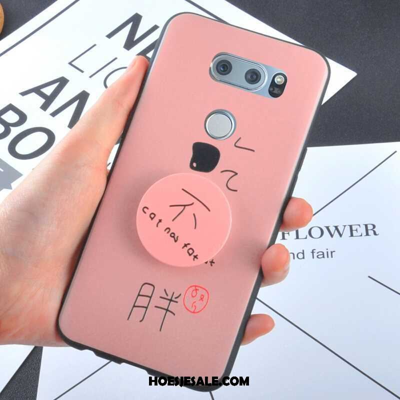 Lg V30 Hoesje Gasbag Ondersteuning Roze Hoes Persoonlijk Sale