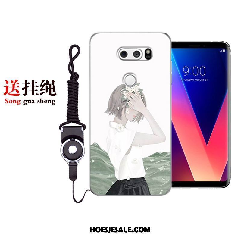 Lg V30 Hoesje Mobiele Telefoon Anti-fall Siliconen Blauw All Inclusive Goedkoop