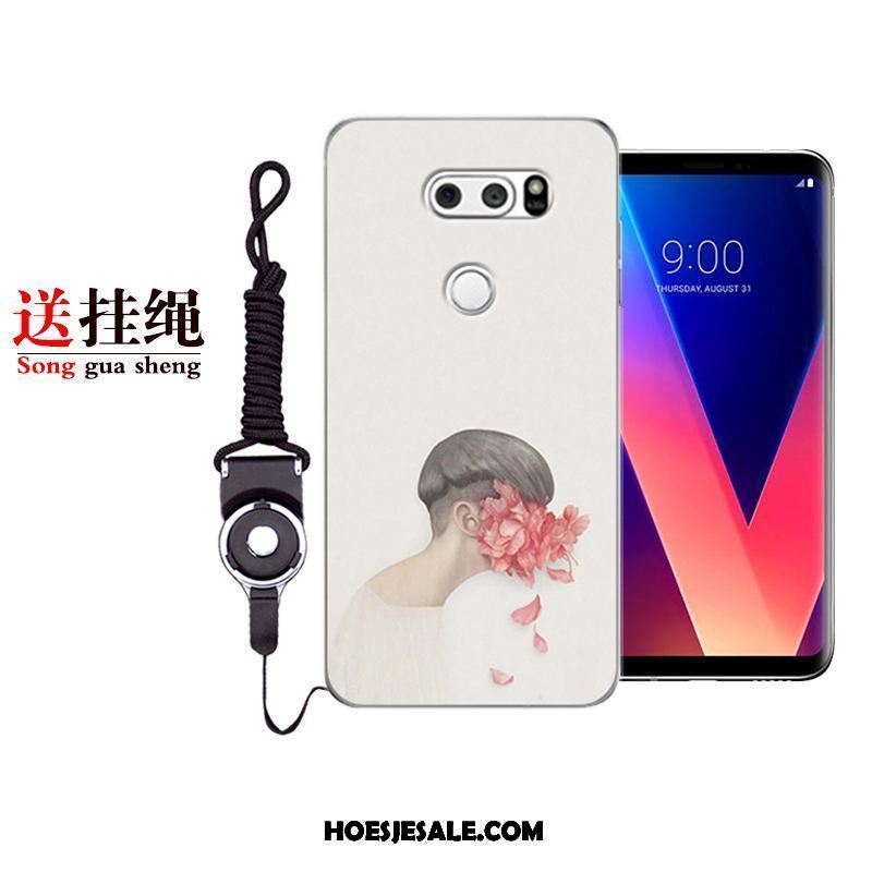 Lg V30 Hoesje Mobiele Telefoon Anti-fall Siliconen Blauw All Inclusive Goedkoop