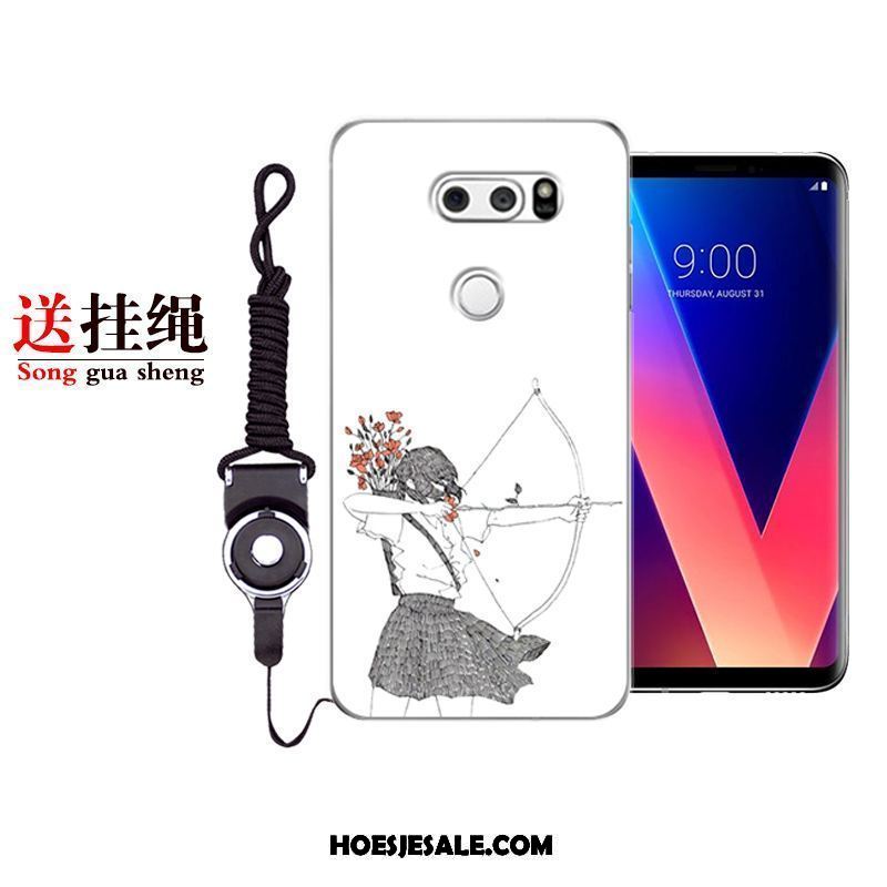 Lg V30 Hoesje Mobiele Telefoon Anti-fall Siliconen Blauw All Inclusive Goedkoop