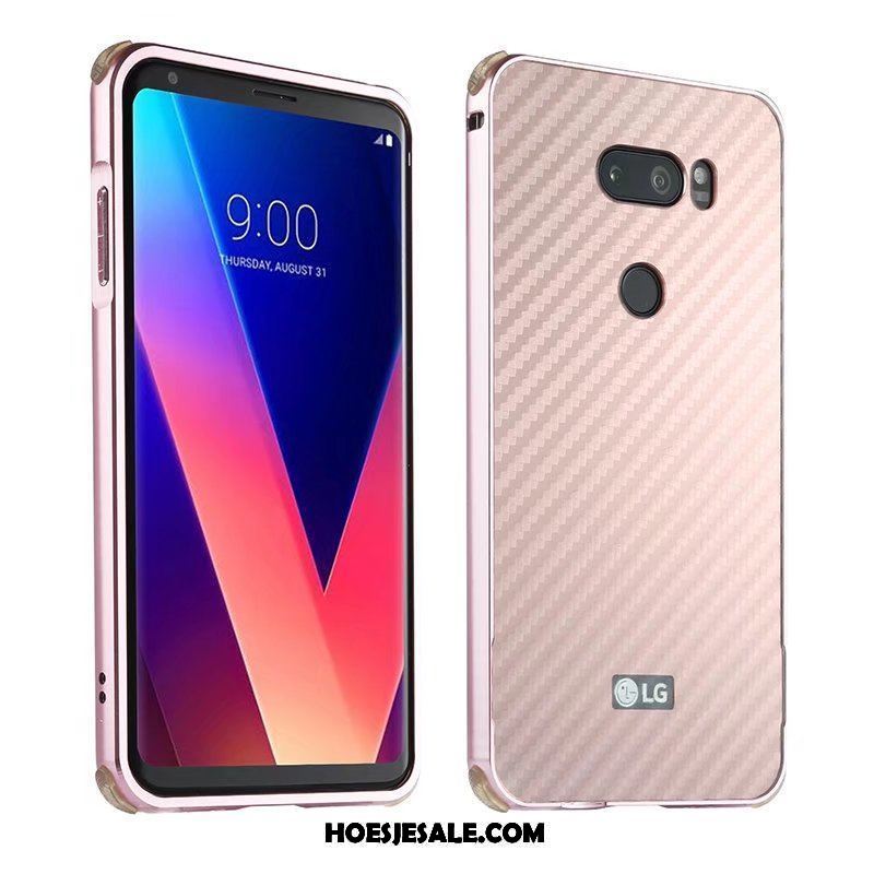 Lg V30 Hoesje Omlijsting Metaal Hoes Mobiele Telefoon Anti-fall Sale