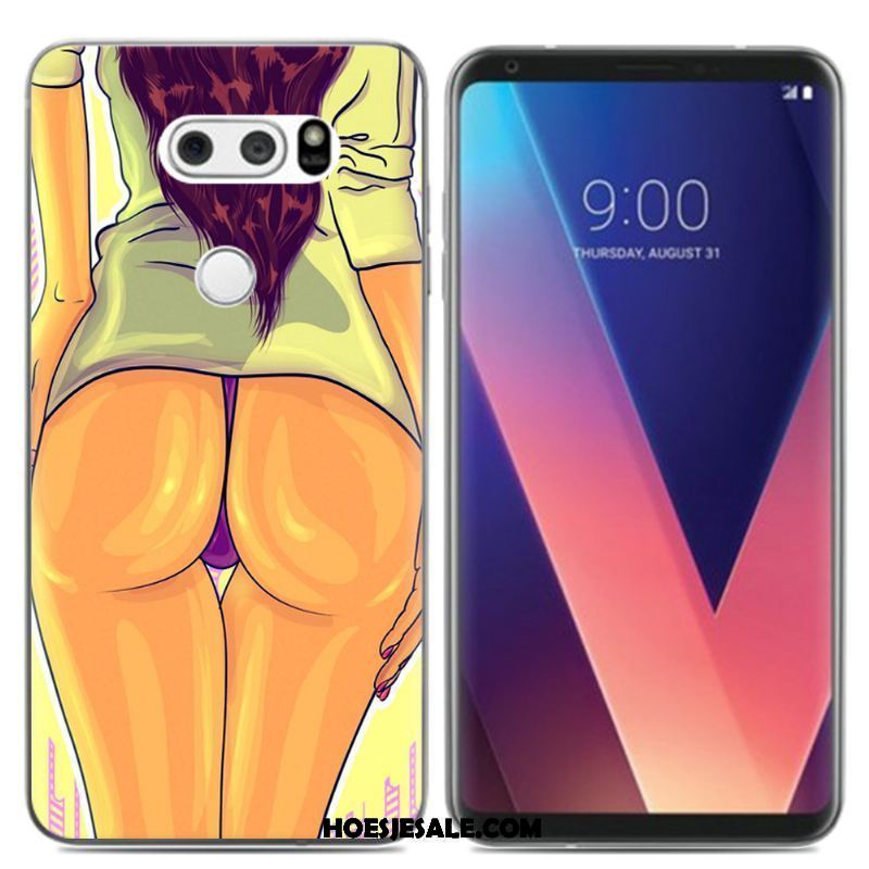 Lg V30 Hoesje Pu Siliconen Kleur Mobiele Telefoon Mini Goedkoop