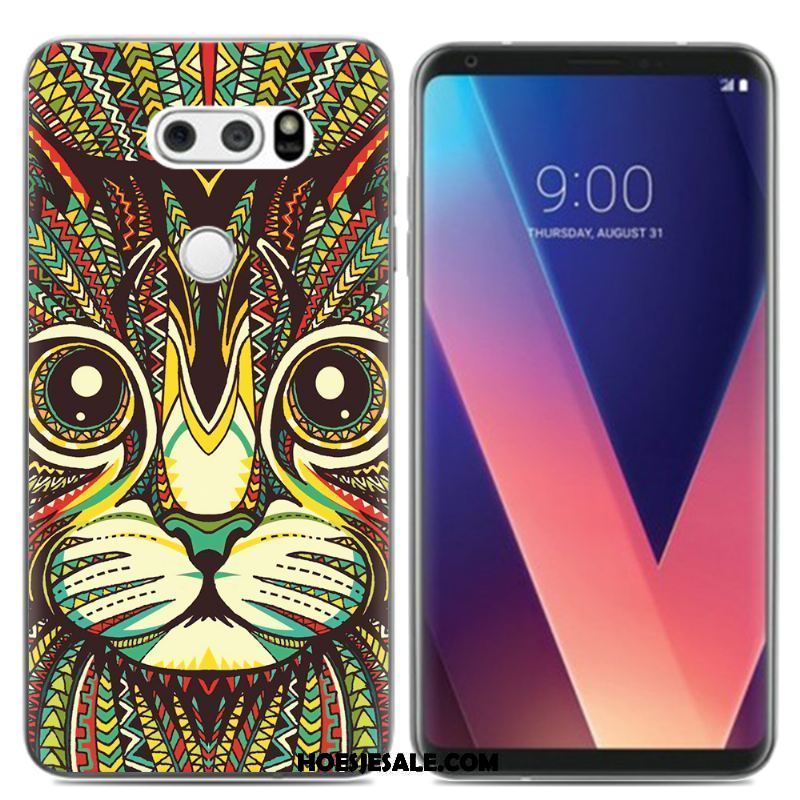 Lg V30 Hoesje Pu Siliconen Kleur Mobiele Telefoon Mini Goedkoop