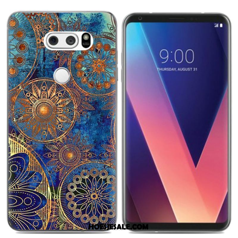 Lg V30 Hoesje Pu Siliconen Kleur Mobiele Telefoon Mini Goedkoop