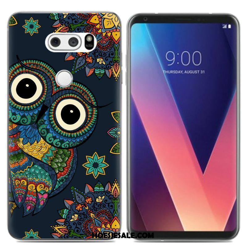 Lg V30 Hoesje Pu Siliconen Kleur Mobiele Telefoon Mini Goedkoop